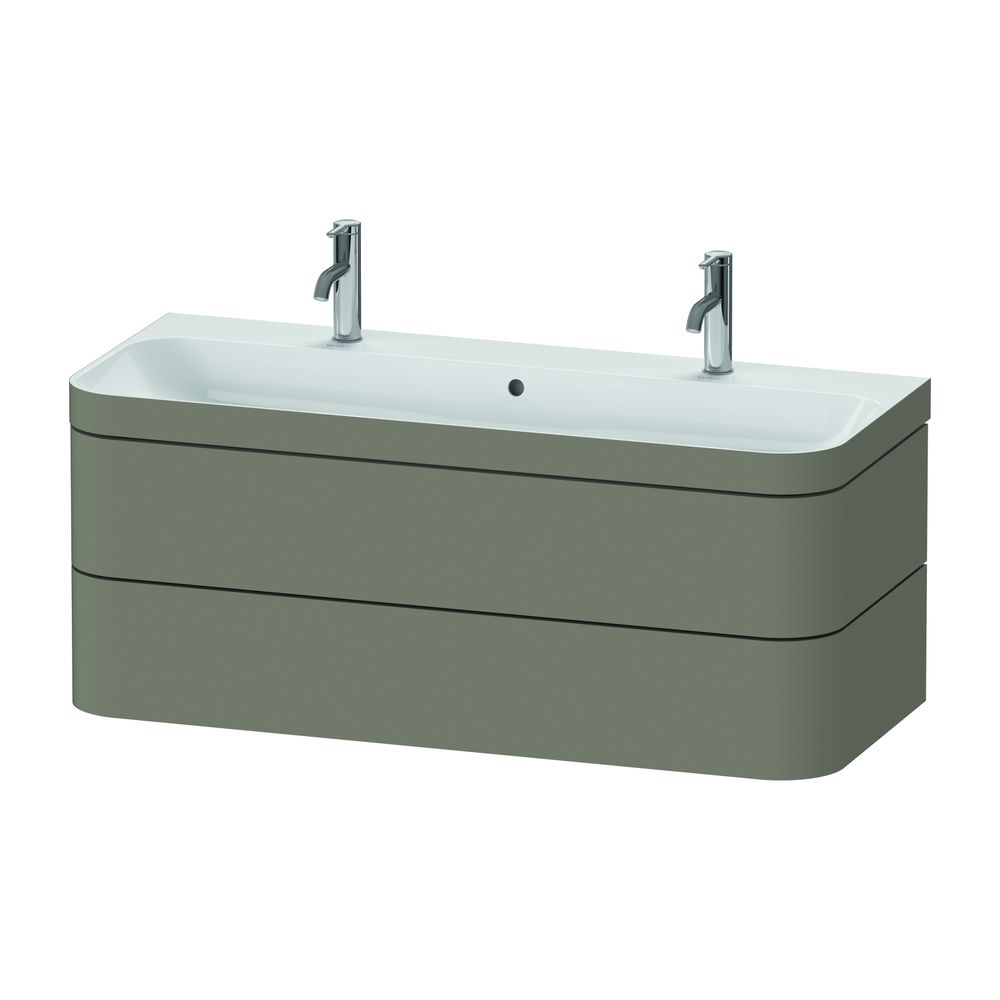 Duravit Happy D.2 Waschtisch-Set C-bonded wh Dekor, 490x1175x480mm Steingrau S... DURAVIT-HP4640O92920000 4063382212566 (Abb. 2)