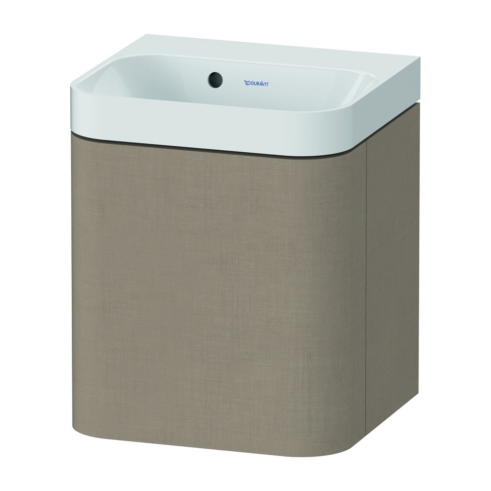 Duravit Happy D.2 Waschtisch-Set C-shaped wh Dekor 360x400x480mm Leinen Matt/ ... DURAVIT-HP4344N75750000 4063382214720 (Abb. 1)