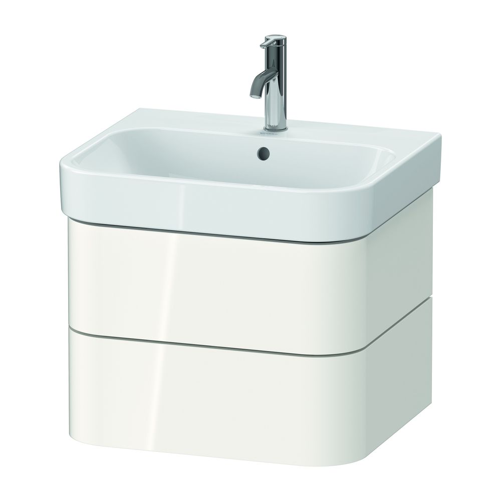 Duravit Happy D.2 Waschtischunterbau wandhäng. 490x575x415mm Weiß Hochglanz, G... DURAVIT-HP4385022220000 4063382186522 (Abb. 1)