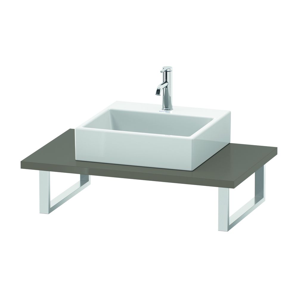 Duravit L-Cube Konsole variabel 550x800-2000x30mm, Flanell Grau HG, ohne Konsolent... DURAVIT-LC106C08989 4053424925288 (Abb. 2)