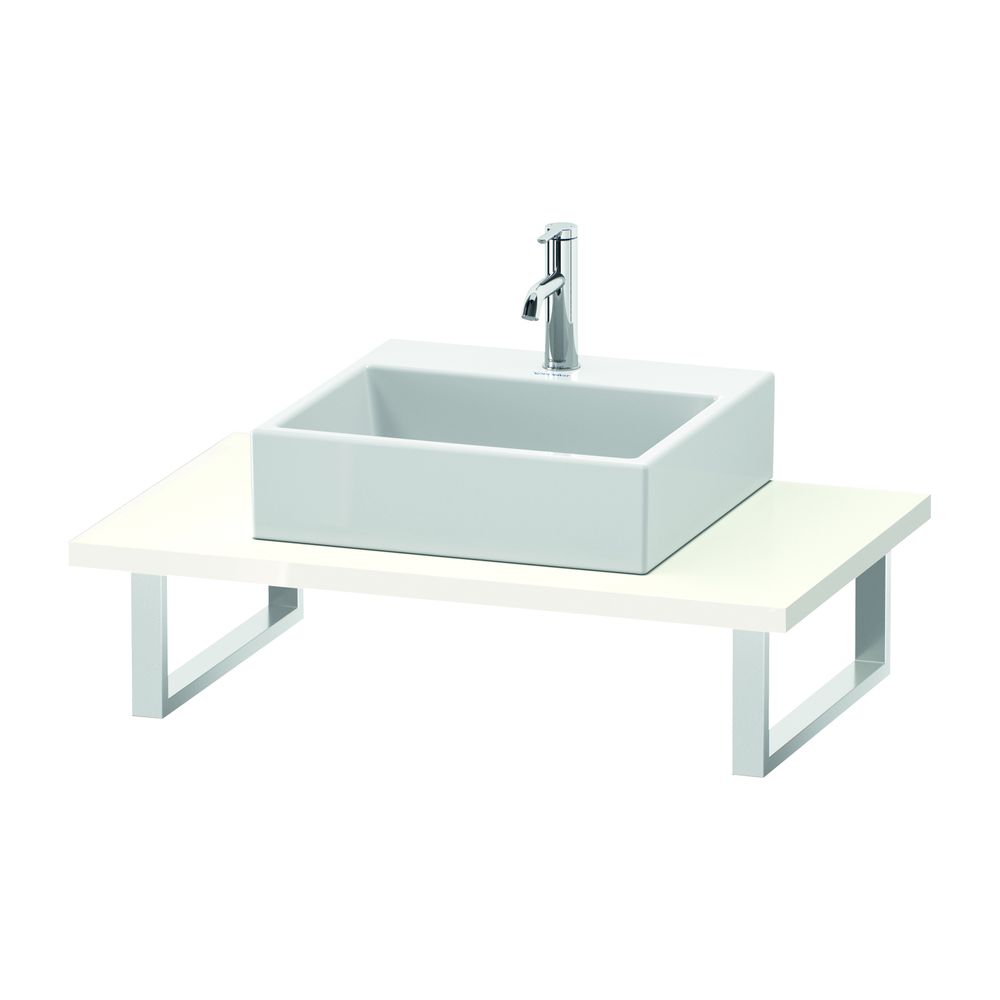 Duravit L-Cube Konsole variabel 550x800-2000x30mm, Weiß Hochglanz, ohne Konsolentr... DURAVIT-LC106C02222 4053424925141 (Abb. 1)