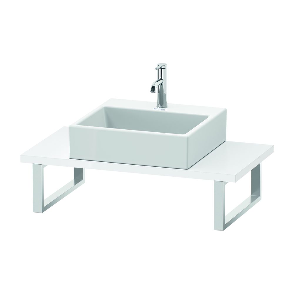 Duravit L-Cube Konsole variabel 480x800-2000x30mm, Compact Weiß HG, ohne Konsolent... DURAVIT-LC104C08585 4053424924144 (Abb. 1)