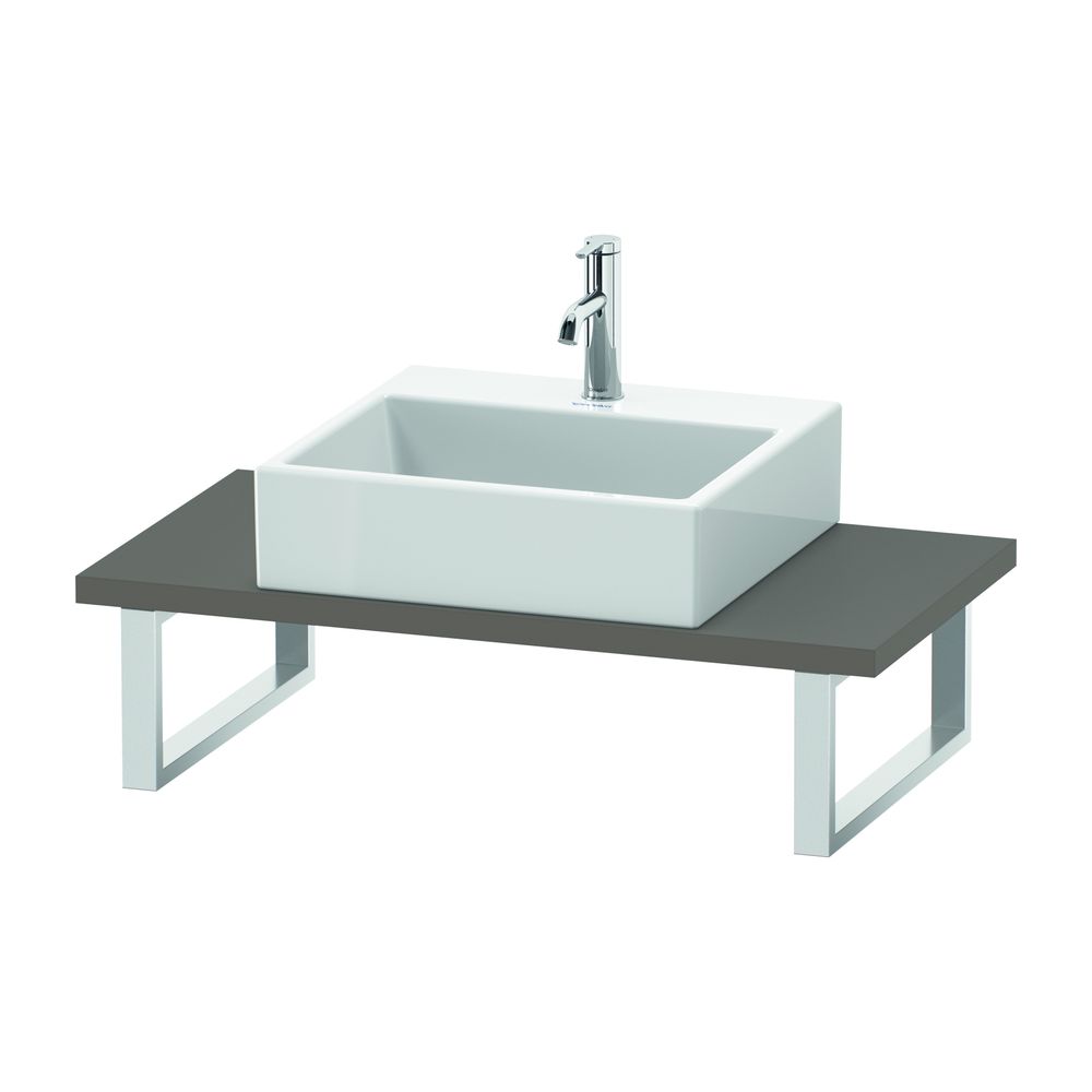 Duravit L-Cube Konsole variabel 480x800-2000x30mm, Compact Basalt Matt, ohne Konso... DURAVIT-LC104C04343 4053424923956 (Abb. 1)