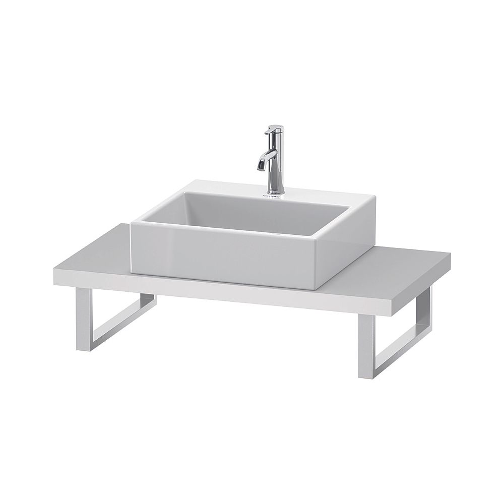 Duravit L-Cube Konsole variabel 480x800-2000x45mm, Compact Mattweiß, ohne Konsolen... DURAVIT-LC100C01818 4053424923369 (Abb. 1)