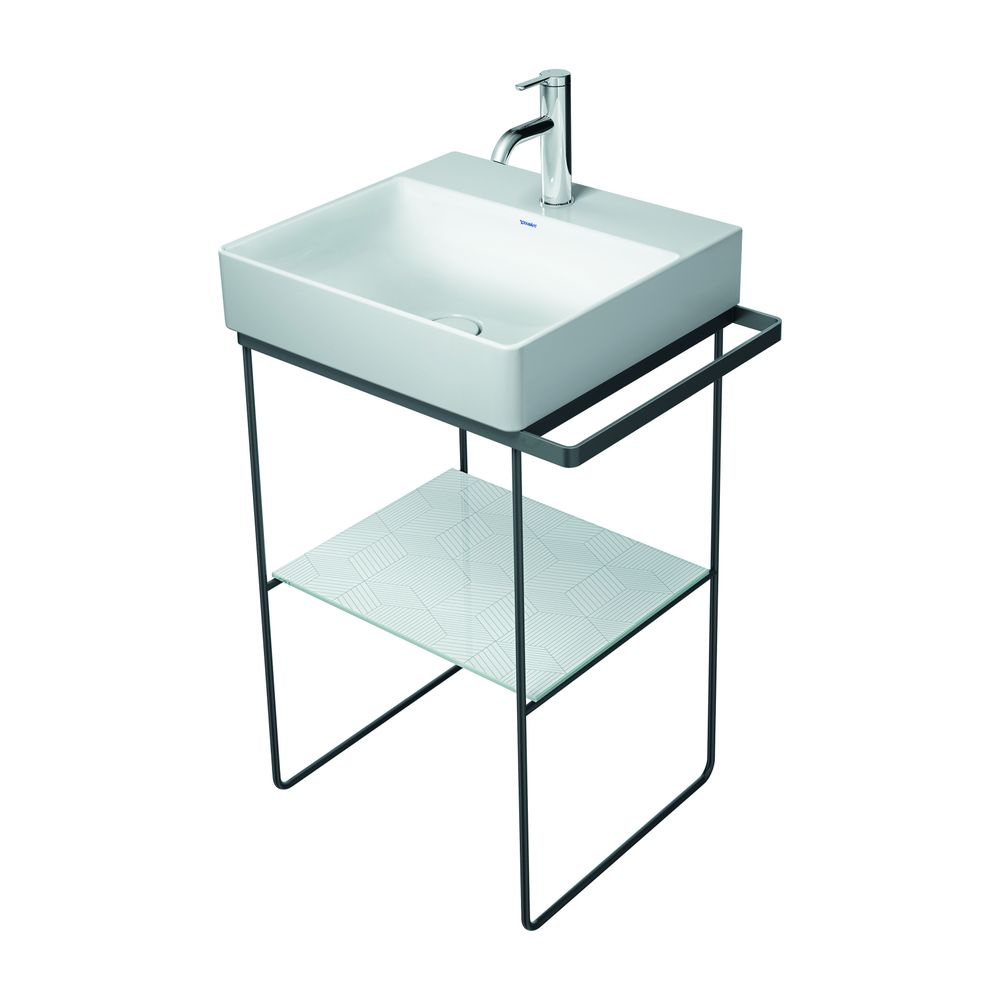 Duravit DuraSquare Metallkonsole 451x565x740-790mm variabel, Mattschwarz, bodensteh... DURAVIT-0031154600 4053424692883 (Abb. 5)