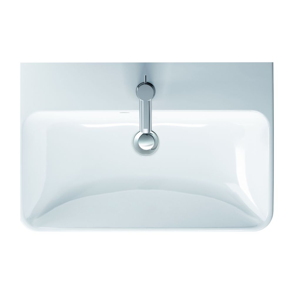 Duravit ME by Starck Waschtisch 400x600x180mm wandh. Weiß SM, Rechteckig, WonderGl... DURAVIT-23436032001 4053424893259 (Abb. 2)