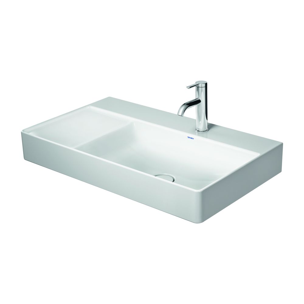 Duravit DuraSquare Waschtisch 470x800x145mm, WonderGliss, Weiß Hochglanz, Rechteck... DURAVIT-23498000791 4053424611723 (Abb. 1)