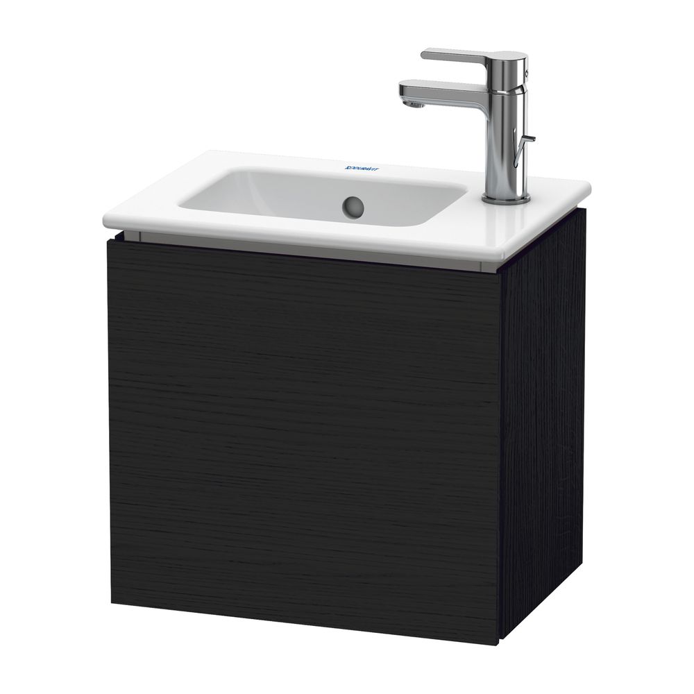 Duravit L-Cube Waschtischunterbau wandh. 294x420x400mm, L, Eiche Mattschwarz, Grif... DURAVIT-LC6272L1616 4063382093189 (Abb. 1)