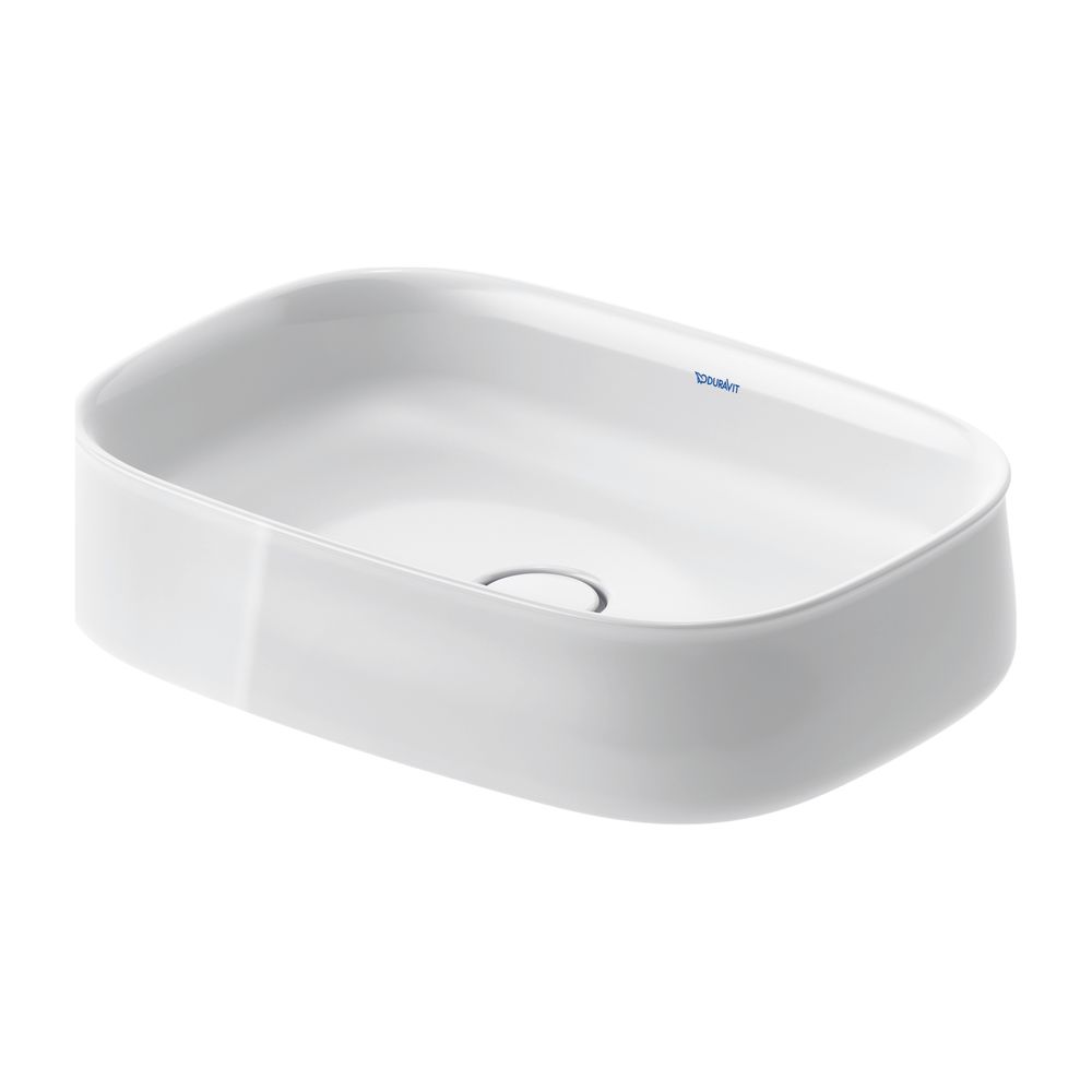 Duravit Zencha Aufsatzbecken 550mm, Weiß Hochglanz, WonderGliss, DuraCeram, Rechte... DURAVIT-23735500791 4063382132352 (Abb. 5)