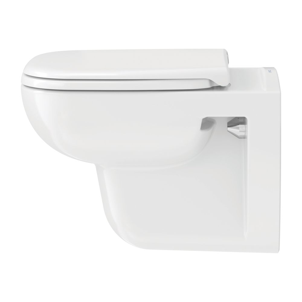 Duravit D-Code WC-Set wandh. Wand-WC, WC-Sitz, Weiß Hochglanz, Spülrand rimless, Ab... DURAVIT-45700900A1 4053424326672 (Abb. 8)
