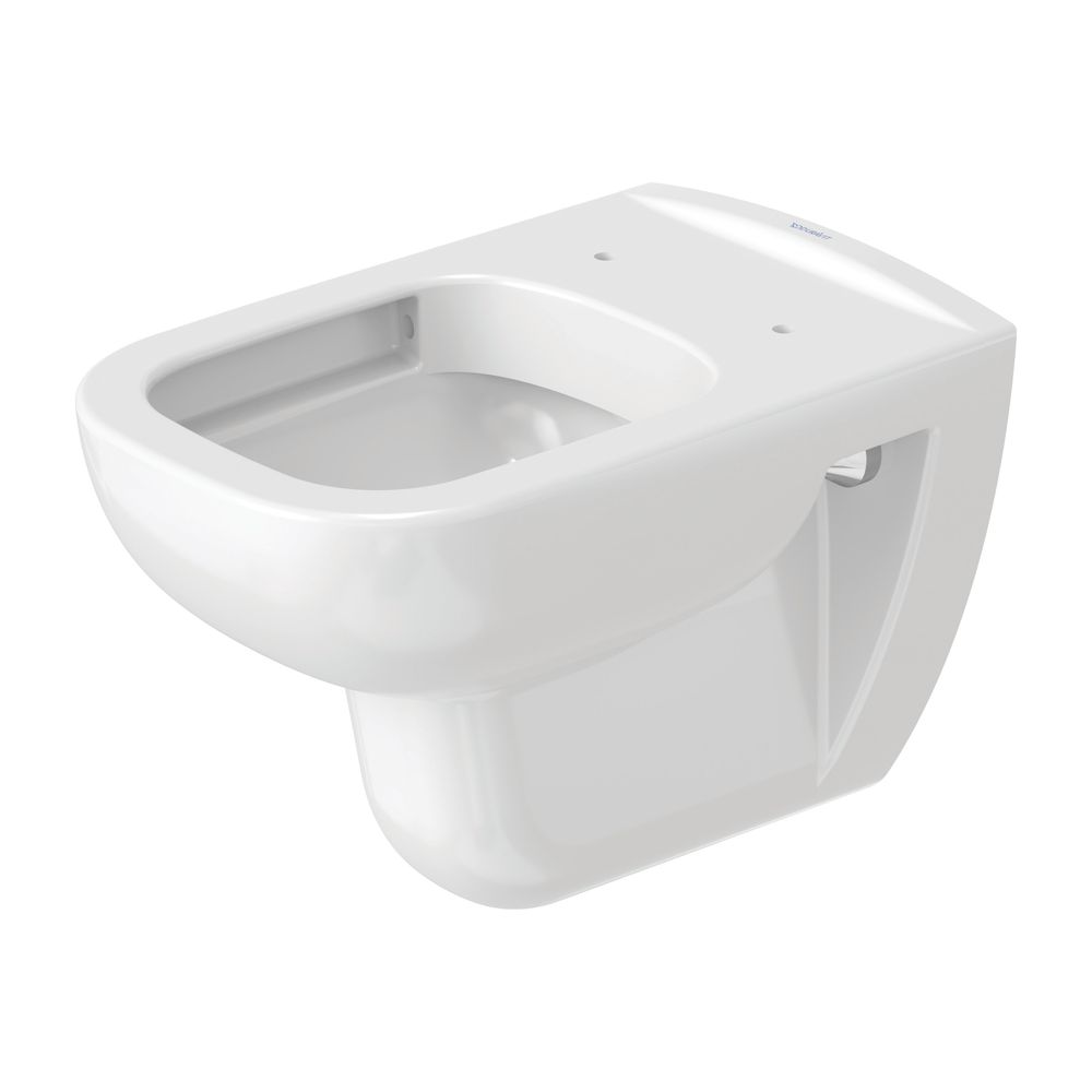 Duravit D-Code WC-Set wandh. Wand-WC, WC-Sitz, Weiß Hochglanz, Spülrand rimless, A... DURAVIT-45700900A1 4053424326672 (Abb. 10)