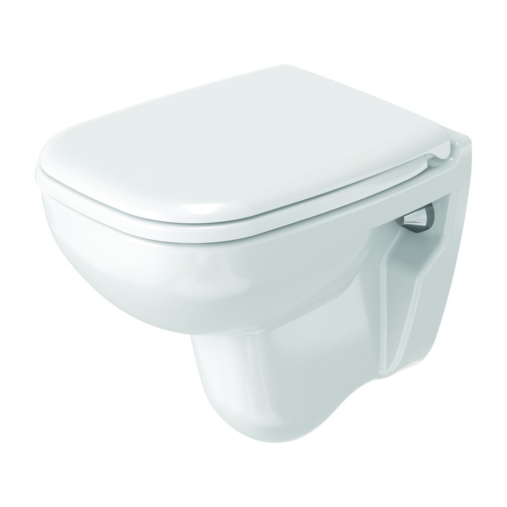 Duravit D-Code Wand-WC 480x350x355mm, Weiß Hochglanz, 6l, Tiefspüler, halb, waager... DURAVIT-2211090000 4021534344237 (Abb. 15)