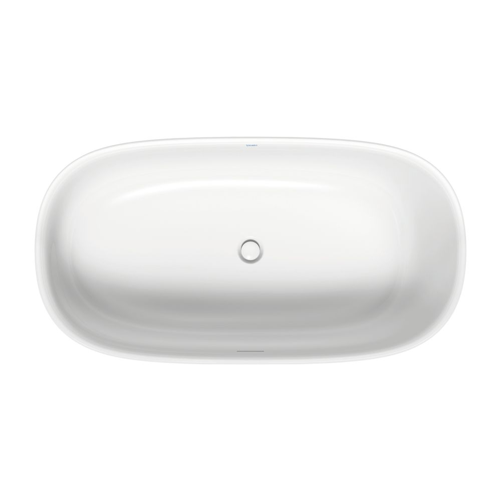 Duravit Zencha Badewanne 600x850x1600mm, 306l, Mattweiß, Oval, Freistehend, 1 ... DURAVIT-700462000000000 4063382792525 (Abb. 1)