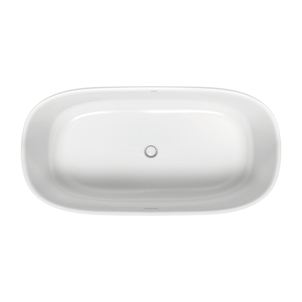 Duravit Zencha Badewanne 600x900x1800mm, 366l, Mattweiß, Oval, Freistehend, 2 ... DURAVIT-700463000000000 4063382792532 (Abb. 1)