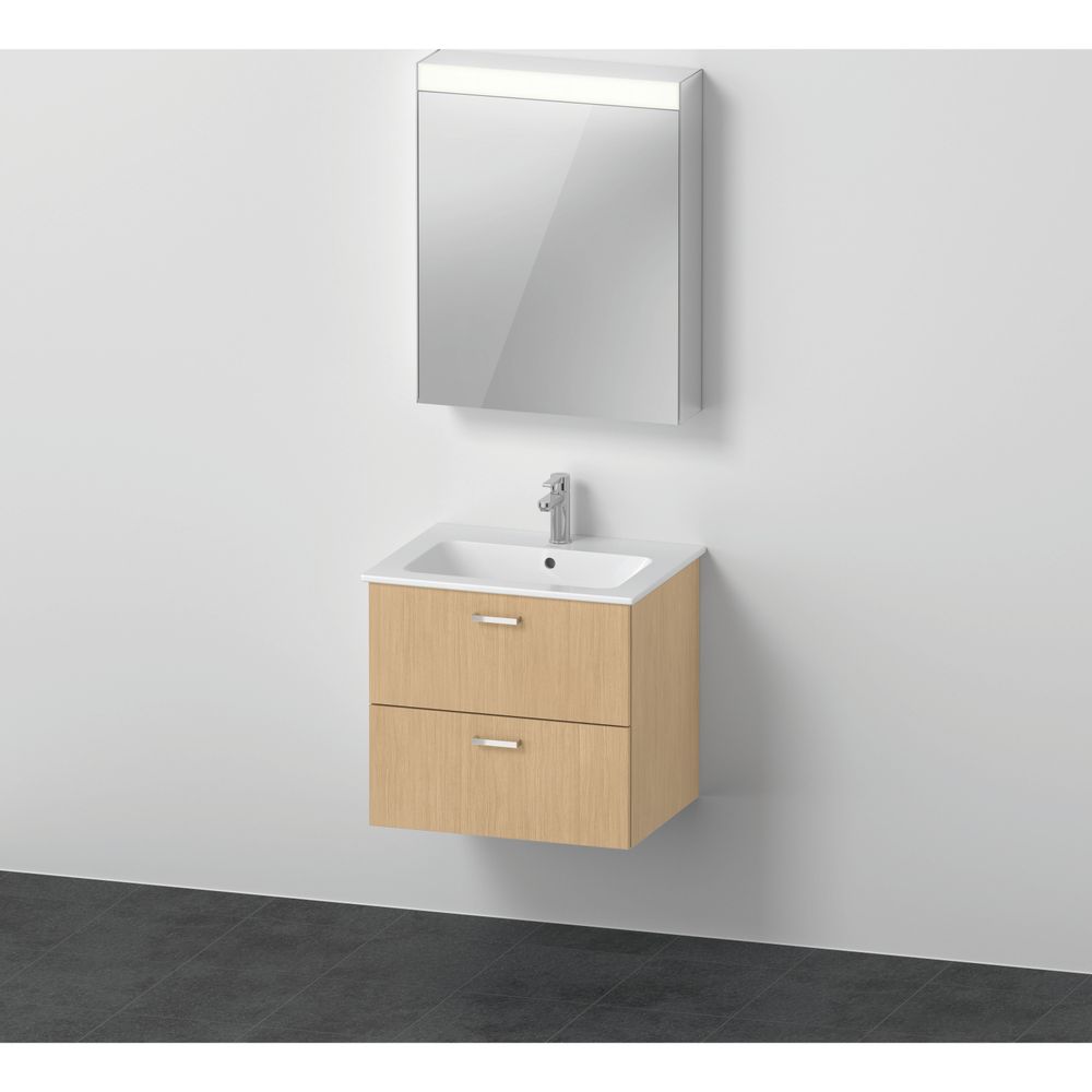 Duravit XBase Möbelwaschtisch, Waschtischunterbau, Spiegelschrank 490x630x2000... DURAVIT-XB0075R30300000 4063382820884 (Abb. 1)