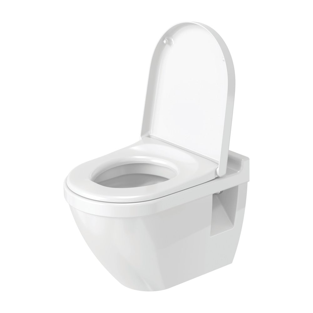 Duravit Starck 3 Wand-WC 540x365x355mm, Weiß Hochglanz, 4,5l, Tiefspüler, geschloss... DURAVIT-2200090000 4021534223037 (Abb. 2)