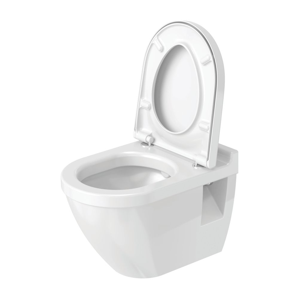Duravit Starck 3 Wand-WC 540x365x355mm, Weiß Hochglanz, 4,5l, Tiefspüler, geschloss... DURAVIT-2200090000 4021534223037 (Abb. 3)