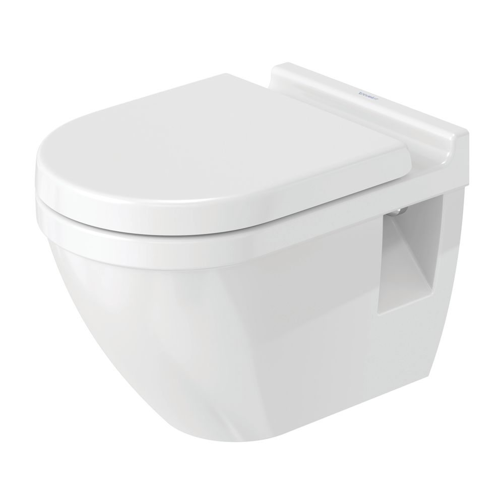 Duravit Starck 3 Wand-WC 540x365x355mm, Weiß Hochglanz, 4,5l, Tiefspüler, geschloss... DURAVIT-2200090000 4021534223037 (Abb. 5)