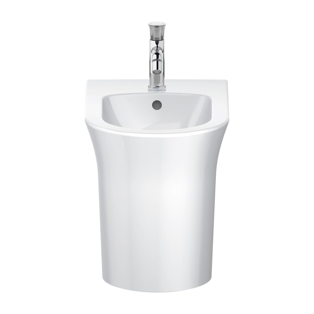 Duravit White Tulip Stand Bidet 580x370x420mm, Weiß Hochglanz, 1 HL, mit ÜL, Back t... DURAVIT-2293100000 4063382012562 (Abb. 4)