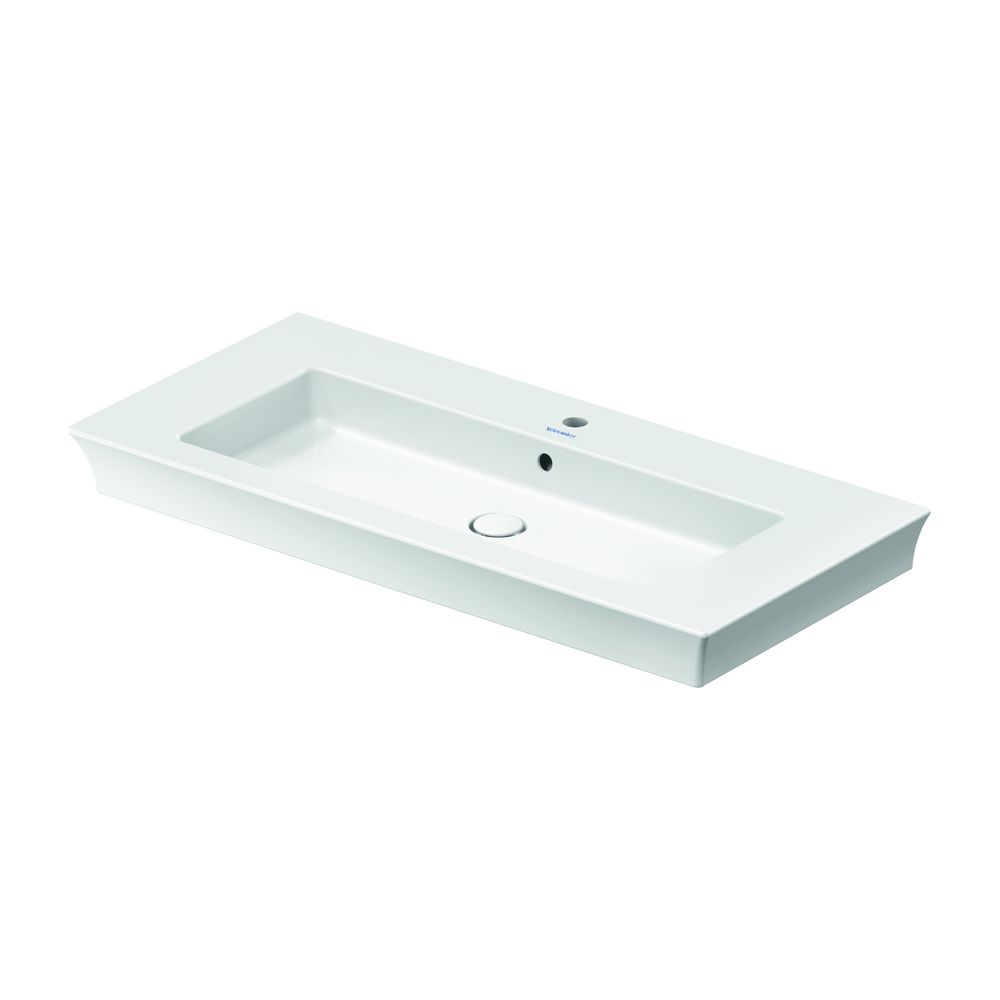 Duravit White Tulip Waschtisch 490x1055x155mm WonderGliss Weiß Hochglanz, Rechtec... DURAVIT-23631000001 4053424980034 (Abb. 14)