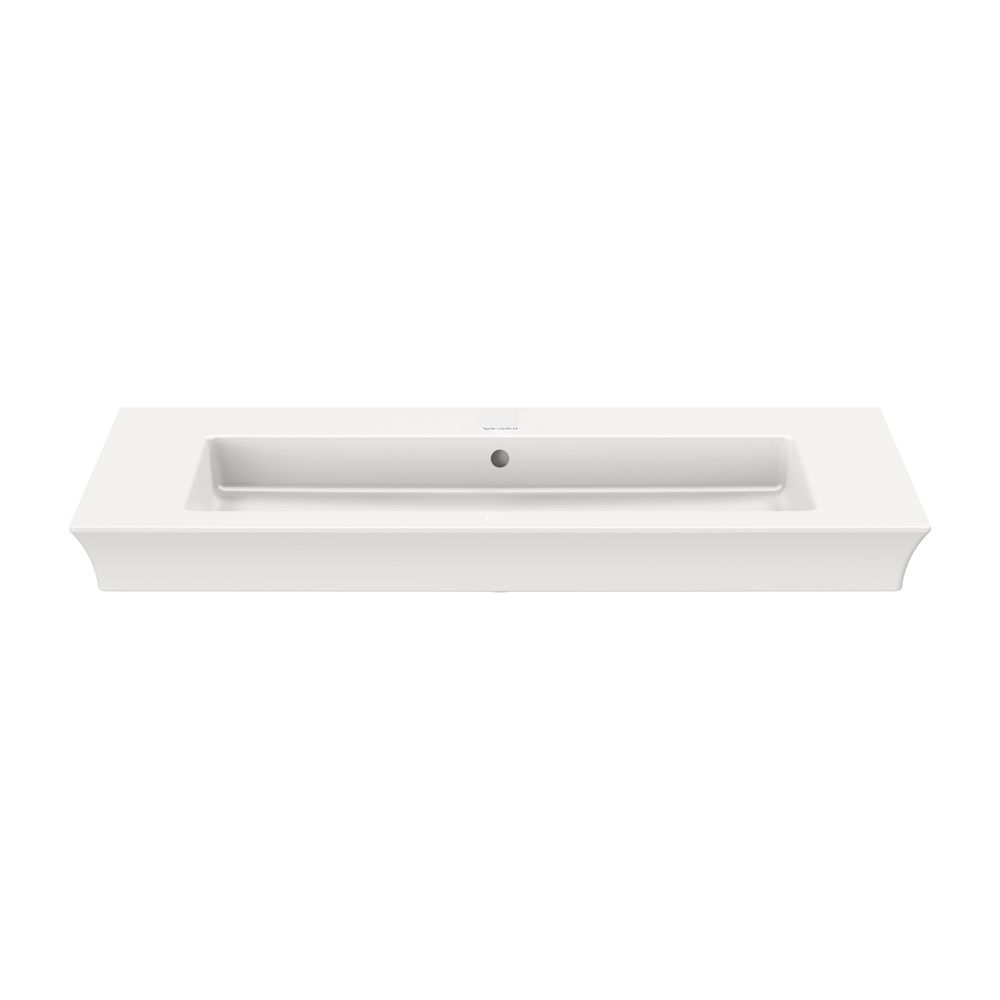 Duravit White Tulip Waschtisch 490x1055x155mm, WonderGliss, Weiß Hochglanz, Rechte... DURAVIT-23631000601 4053424980072 (Abb. 3)