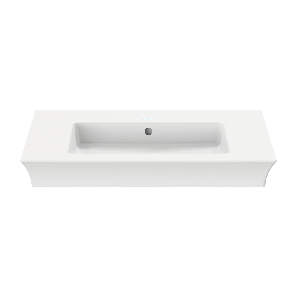 Duravit White Tulip Waschtisch 490x750x155mm, WonderGliss, Weiß Hochglanz, Rechtec... DURAVIT-23637500601 4053424913629 (Abb. 3)