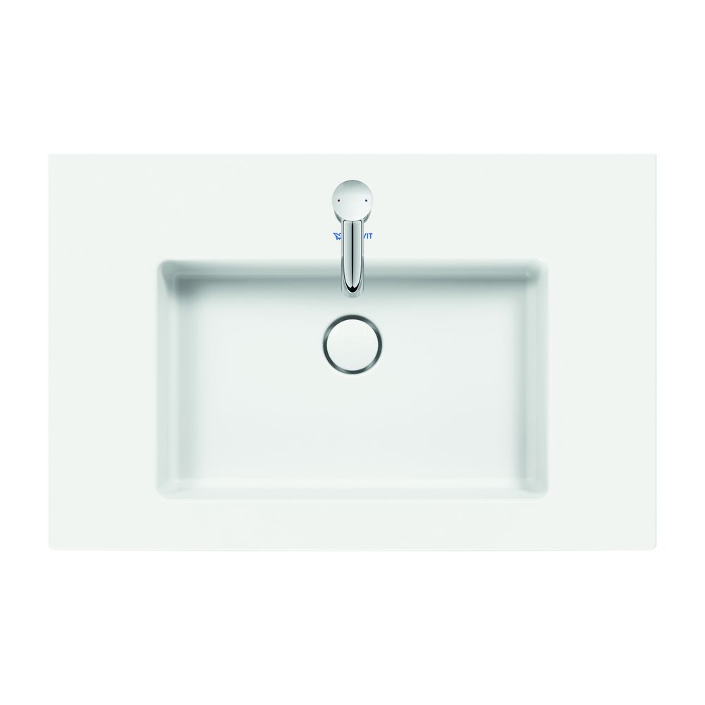 Duravit White Tulip Waschtisch 490x750x155mm, WonderGliss, Weiß Hochglanz, Rechtec... DURAVIT-23637500601 4053424913629 (Abb. 4)