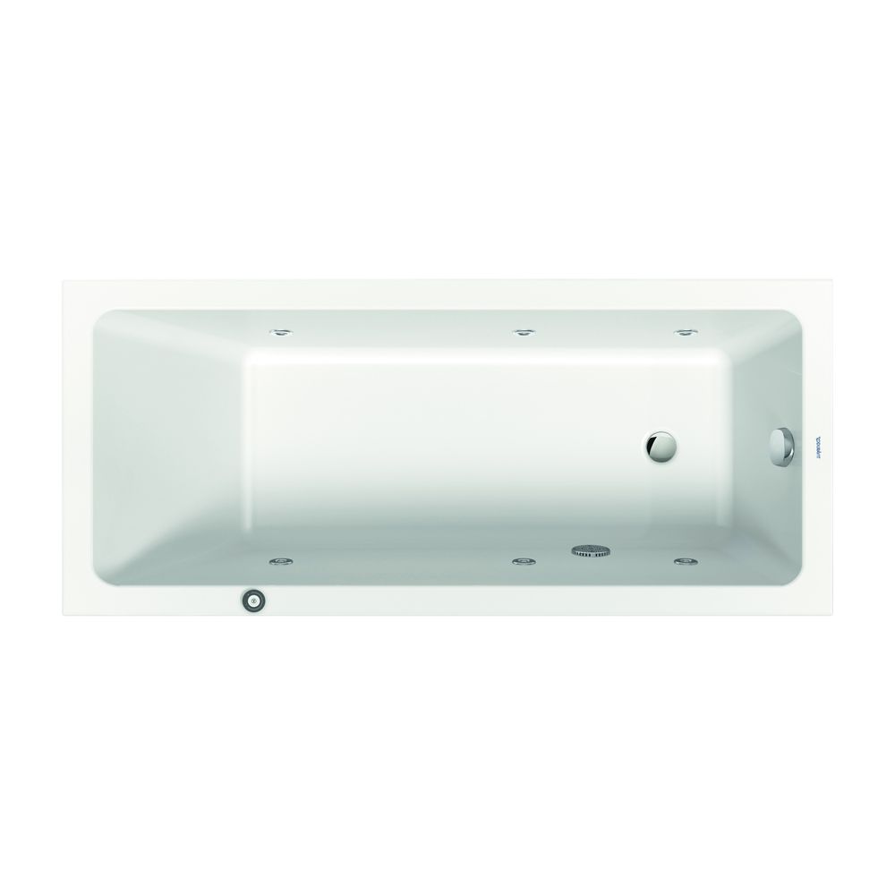 Duravit No.1 Whirlwanne Rechteckig, Einbau, 700x1600x420mm Jet Project, 1 Rück... DURAVIT-760488000JP1000 4063382185617 (Abb. 1)