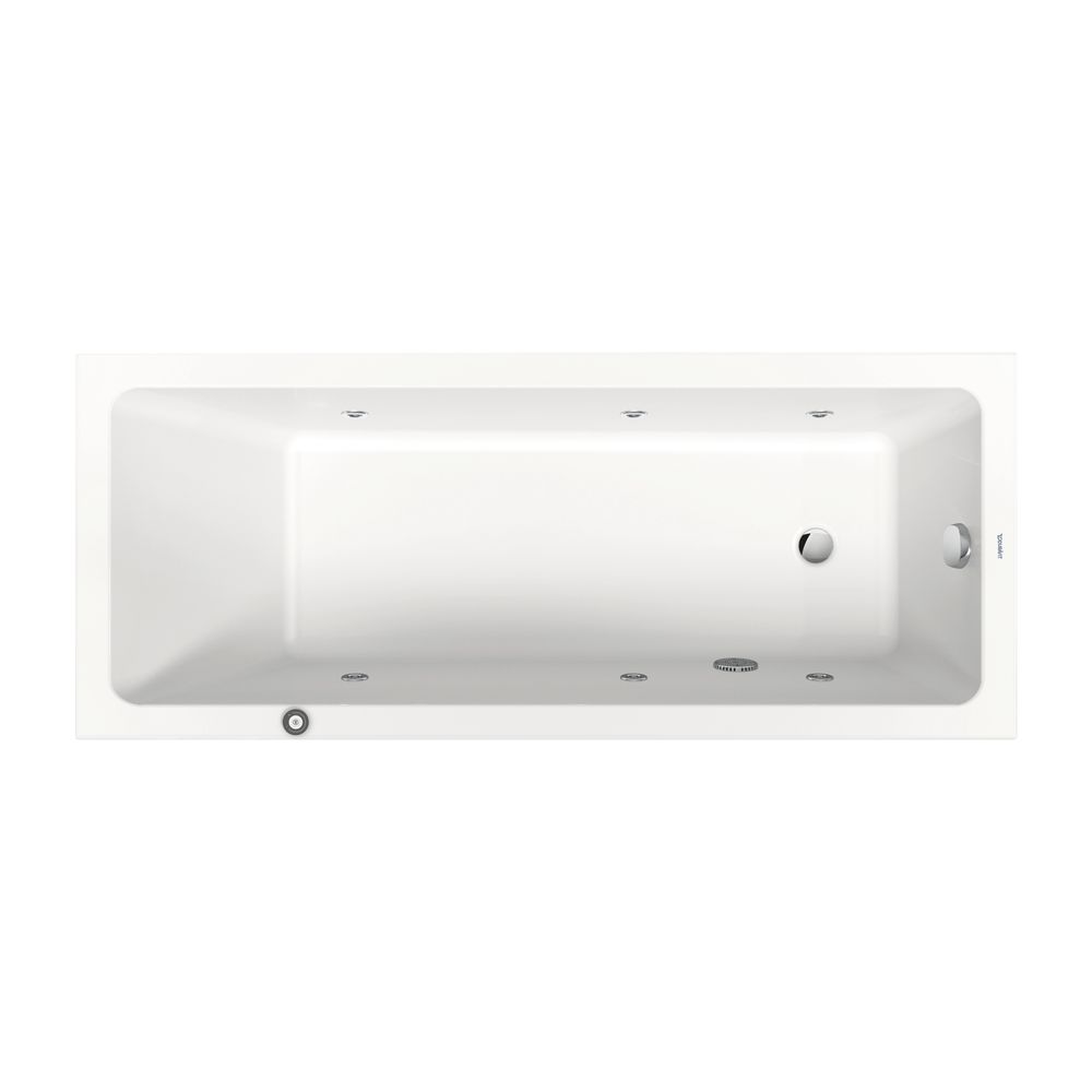 Duravit No.1 Whirlwanne Rechteckig, Einbau, 700x1700x420mm Jet Project, 1 Rück... DURAVIT-760489000JP1000 4063382185624 (Abb. 1)