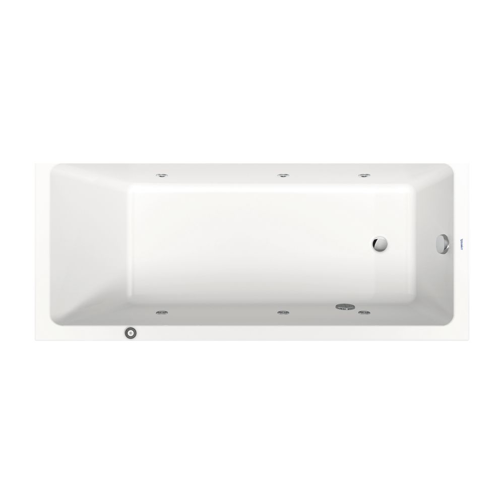 Duravit No.1 Whirlwanne Rechteckig, Einbau, 800x1800x420mm Jet Project, 1 Rück... DURAVIT-760491000JP1000 4063382185693 (Abb. 1)