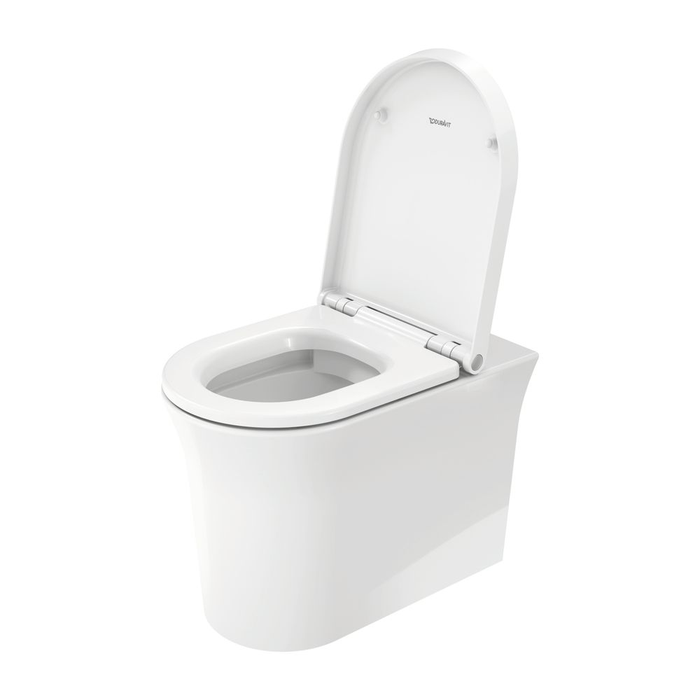 Duravit White Tulip Stand WC 580x370x420mm, Weiß Hochglanz, HygieneGlaze, Back to w... DURAVIT-2001092000 4063382012555 (Abb. 6)