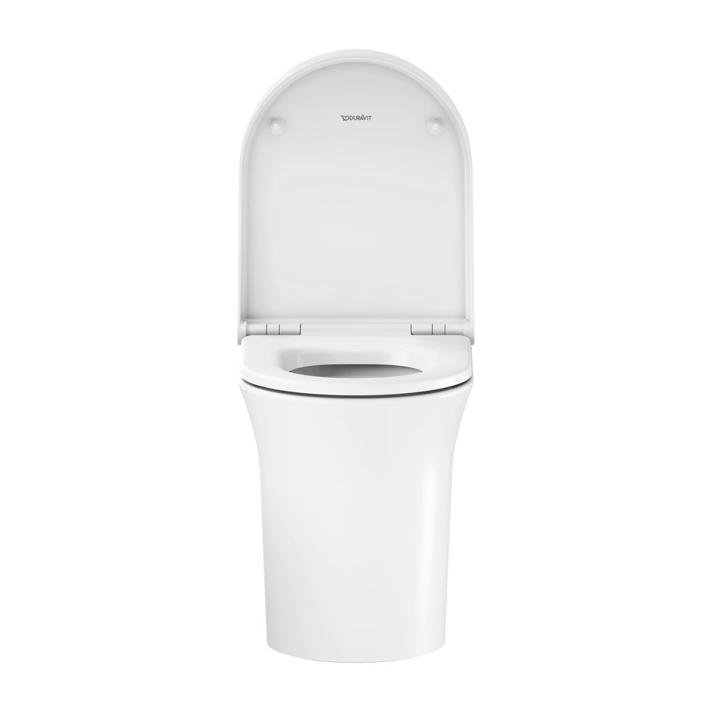 Duravit White Tulip Stand WC 580x370x420mm, Weiß Hochglanz, HygieneGlaze, Back to w... DURAVIT-2001092000 4063382012555 (Abb. 5)