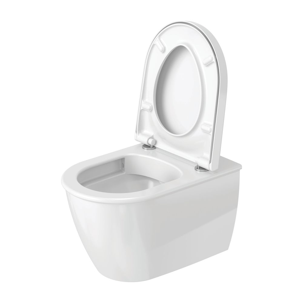 Duravit WC-Sitz, D-shaped, Weiß HG 370x43x431mm mit Absenkautomatik, Sitzgarnitur ... DURAVIT-0069890000 4021534634338 (Abb. 28)