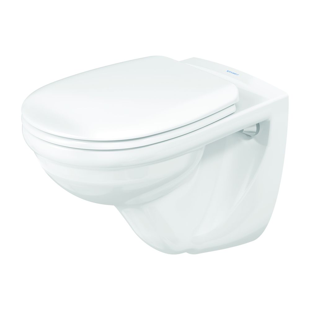 Duravit D-Code Wand-WC 560x355x385mm, Weiß Hochglanz, 6l, Tiefspüler, geschlossen, ... DURAVIT-0184090000 4021534063954 (Abb. 5)