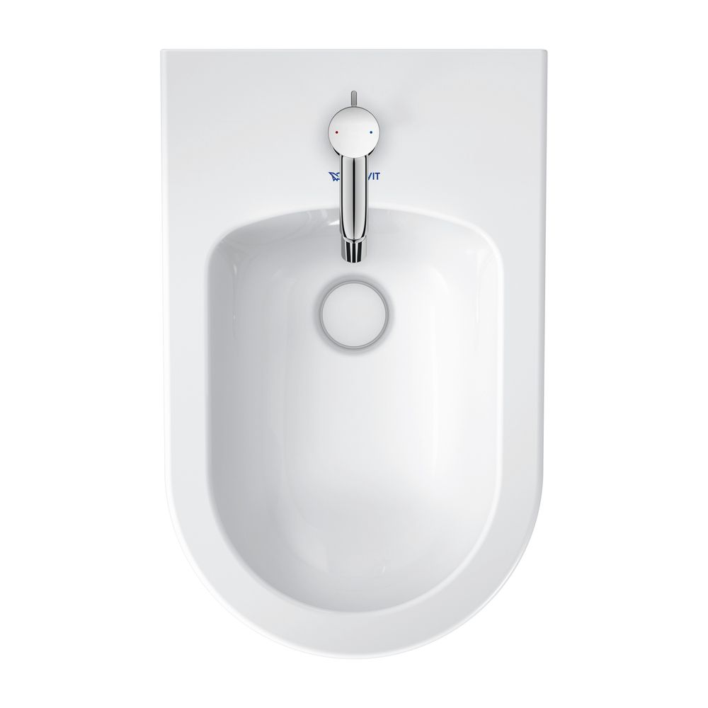 Duravit White Tulip Stand Bidet 580x370x420mm, Weiß Hochglanz, 1 HL, mit ÜL, Back t... DURAVIT-2293100000 4063382012562 (Abb. 6)
