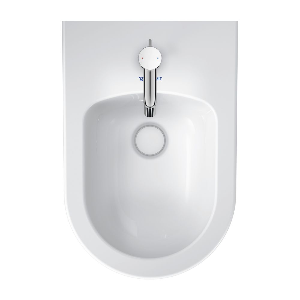 Duravit White Tulip Wandbidet 540x370x315mm, Weiß Hochglanz, WonderGliss, 1 HL, HL... DURAVIT-22931500001 4053424980386 (Abb. 6)