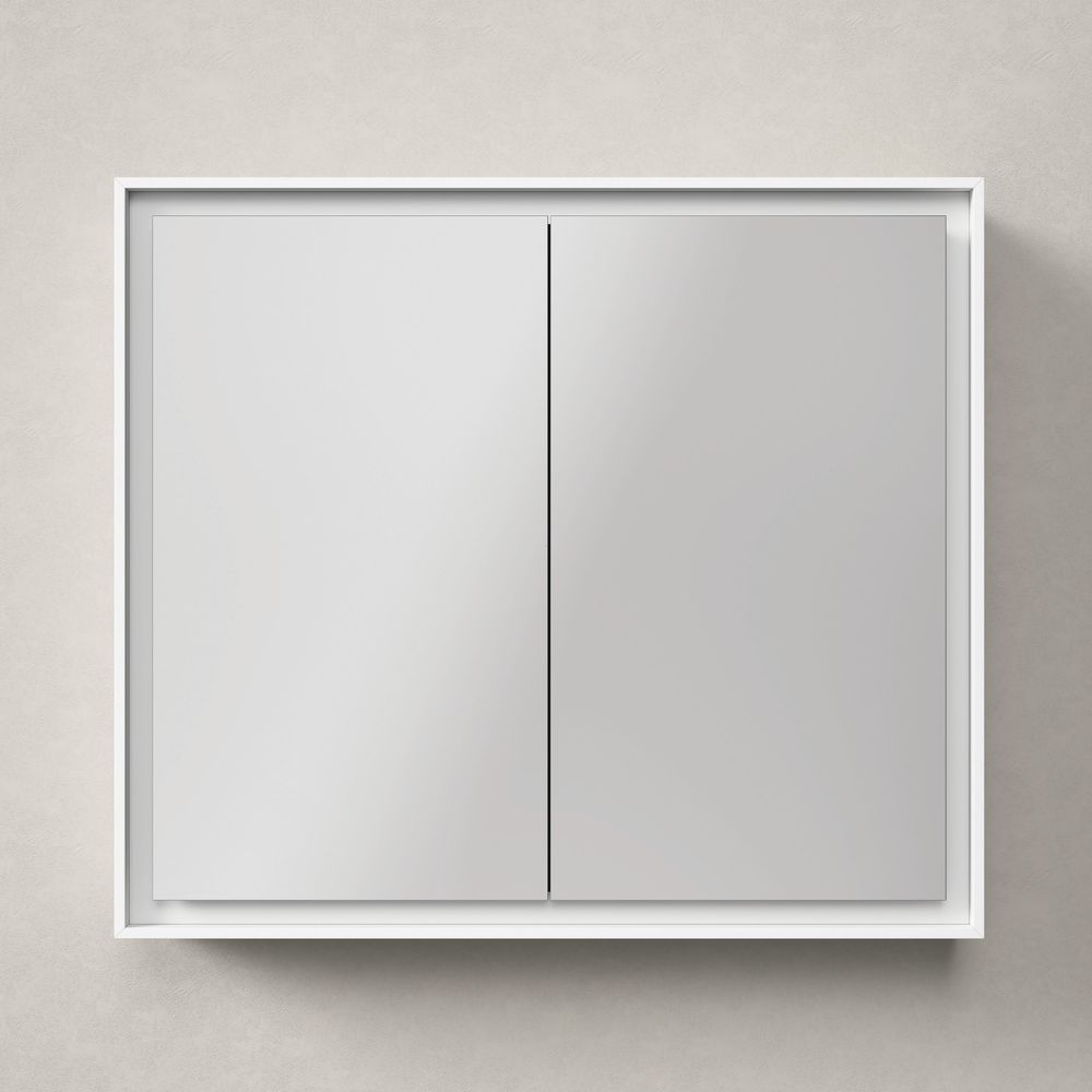 Duravit L-Cube Spiegelschrank Wandmontage 155x800x700mm, Weiß, 2 Türen L/R, 2 ... DURAVIT-LC7551018182010 4067116101812 (Abb. 2)
