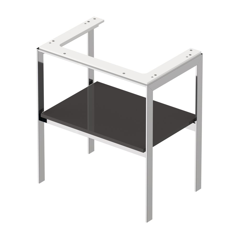 Duravit White Tulip Metallkonsole 450x684x760mm, Graphit Hochglanz, 1 Ablagefläche... DURAVIT-WT45400H1H1 4063382125866 (Abb. 3)