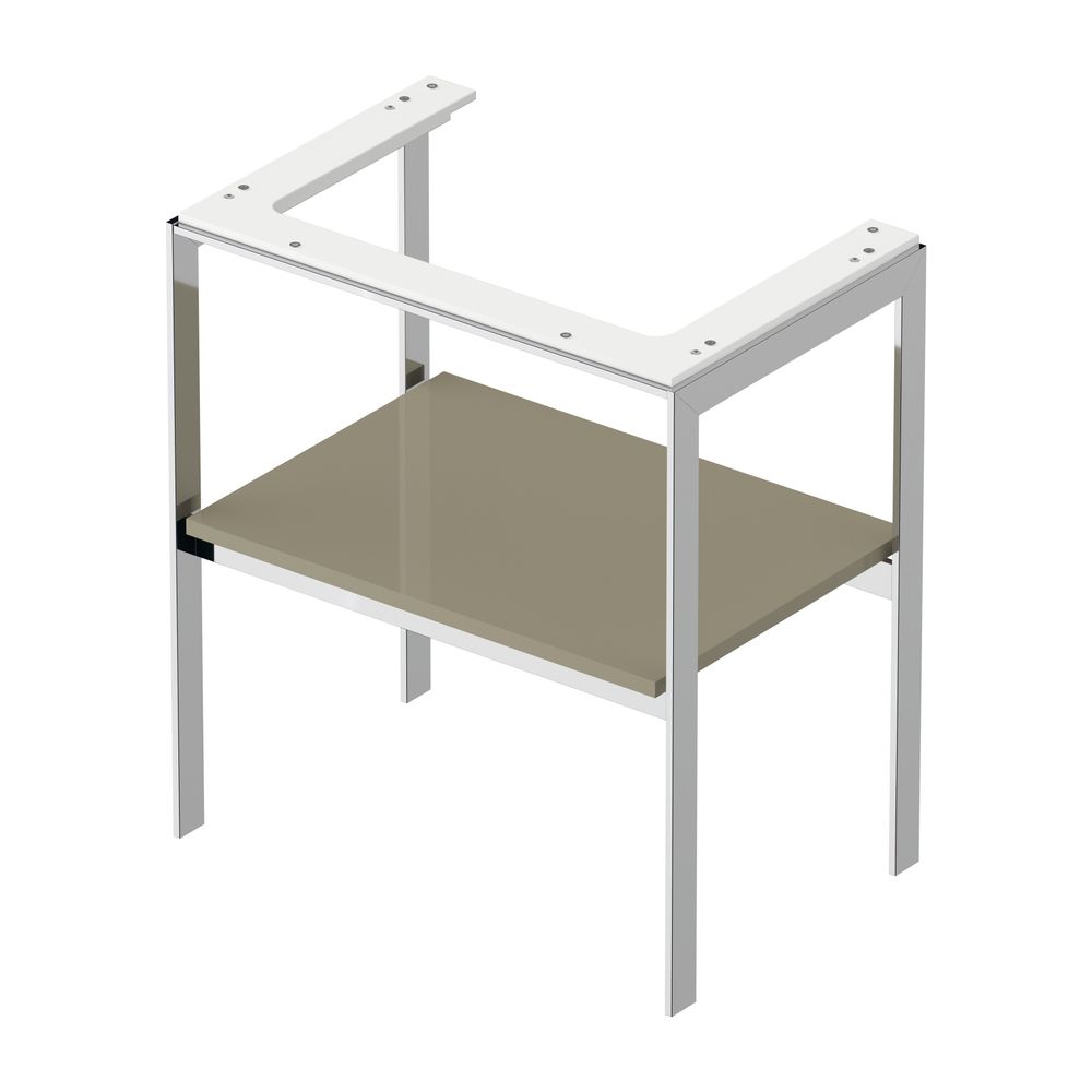 Duravit White Tulip Metallkonsole 450x684x760mm, Steingrau Hochglanz, 1 Ablagefläc... DURAVIT-WT45400H2H2 4063382125873 (Abb. 3)