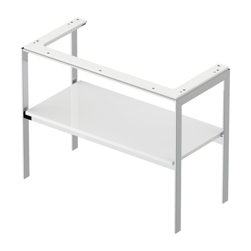 Duravit White Tulip Metallkonsole 450x984x760mm, Weiß Hochglanz, 1 Ablagefläche, I... DURAVIT-WT454108585 4063382126245 (Abb. 2)