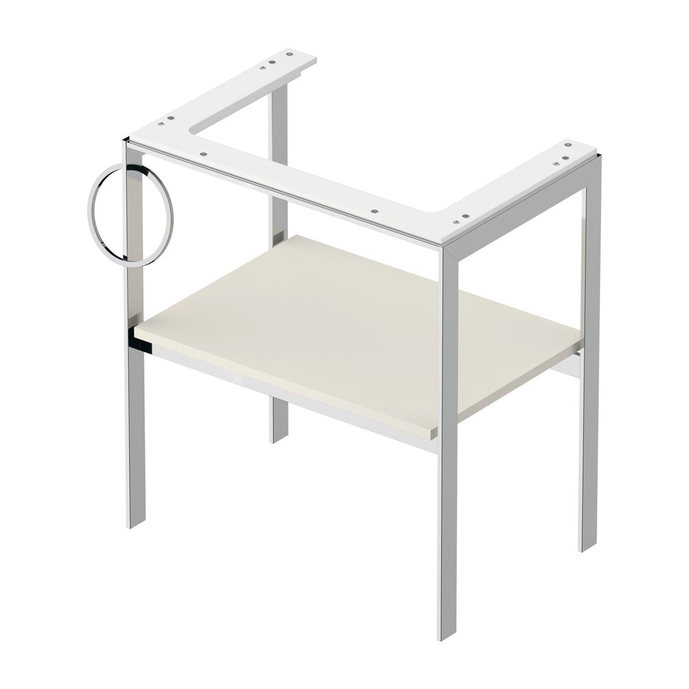 Duravit White Tulip Metallkonsole 450x684x760mm, L, Nordic Weiß SDM, 1 Ablagefläch... DURAVIT-WT4543L3939 4063382126528 (Abb. 2)