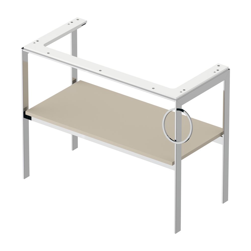 Duravit White Tulip Metallkonsole 450x984x760mm, Taupe SDM, 1 Ablagefläche/Handtuc... DURAVIT-WT4544R6060 4063382127471 (Abb. 2)