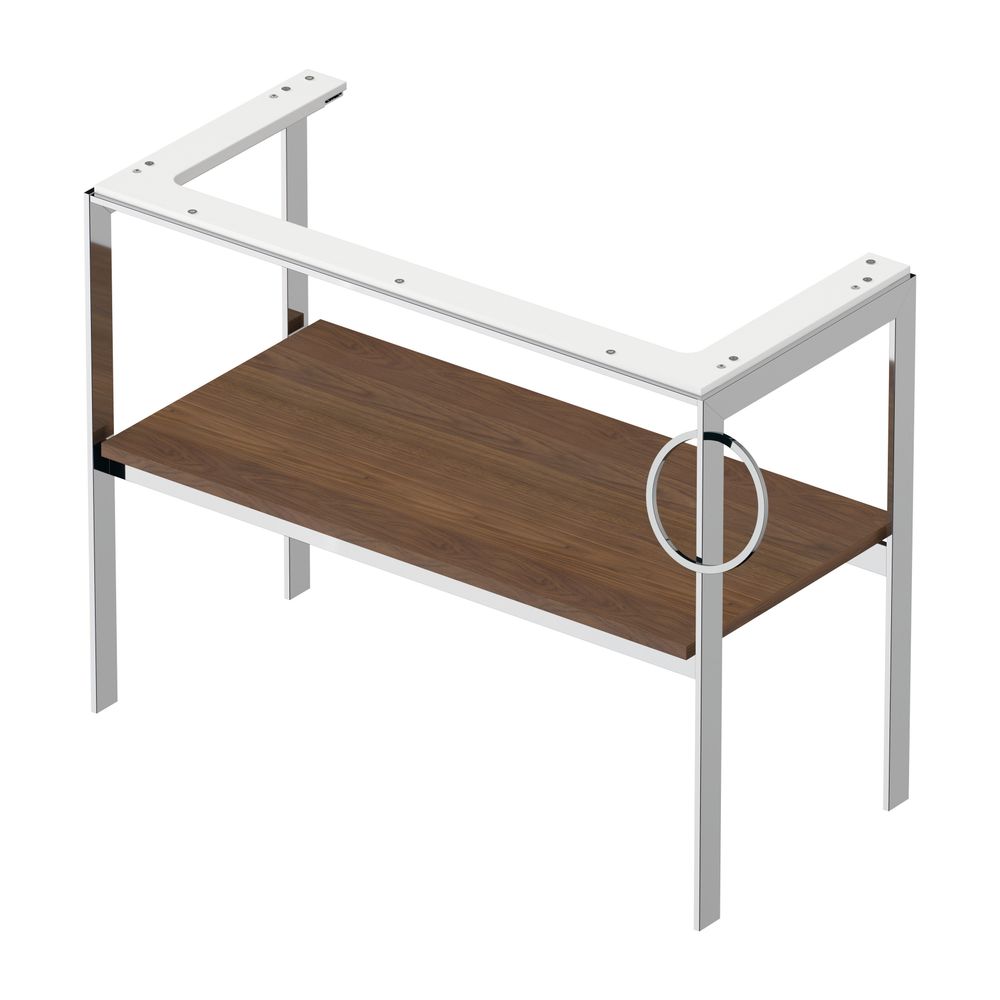 Duravit White Tulip Metallkonsole 450x984x760mm Amerikanisch Nusb.Massiv, 1 Ablage... DURAVIT-WT4544R7777 4063382134783 (Abb. 2)
