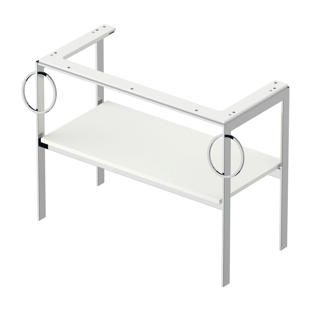 Duravit White Tulip Metallkonsole 450x984x760mm B, Weiß SDM, 1 Ablagefläche, 2 Han... DURAVIT-WT4547B3636 4063382133892 (Abb. 2)