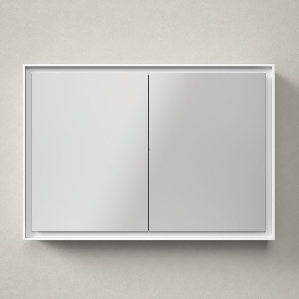 Duravit L-Cube Spiegelschrank Wandmontage 155x1000x700mm, Weiß, 2 Türen L/R, 2... DURAVIT-LC7552018180010 4067116101249 (Abb. 2)