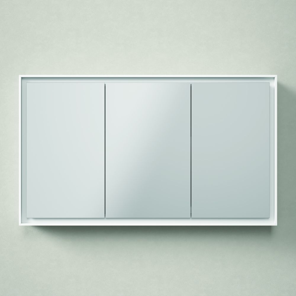 Duravit L-Cube Spiegelschrank Wandmontage 155x1200x700mm, Weiß, 3 Türen L, 4 G... DURAVIT-LC7553018182000 4067116100907 (Abb. 2)