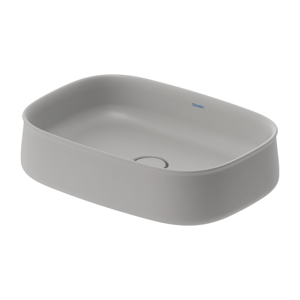Duravit Zencha Aufsatzbecken 550mm, Grau Seidenmatt, WonderGliss, DuraCeram, Recht... DURAVIT-23735567791 4063382175151 (Abb. 5)