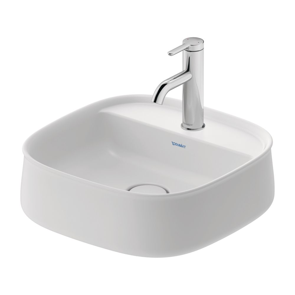 Duravit Zencha Aufsatzbecken 420mm, Weiß Seidenmatt, WonderGliss, DuraCeram, Quadr... DURAVIT-23744232711 4063382175175 (Abb. 5)