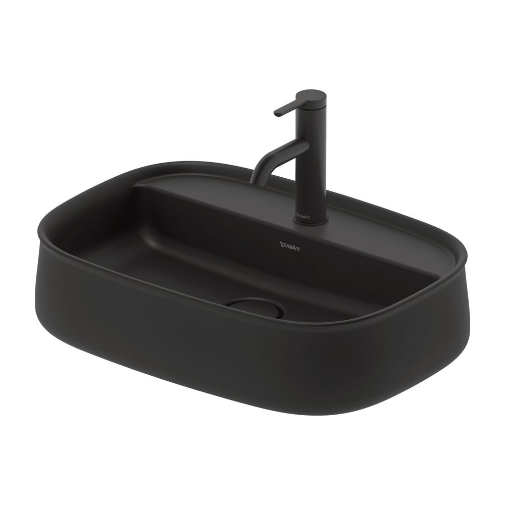 Duravit Zencha Aufsatzbecken 550mm, Anthrazit Matt, WonderGliss, DuraCeram, Rechte... DURAVIT-23745513711 4063382175014 (Abb. 5)