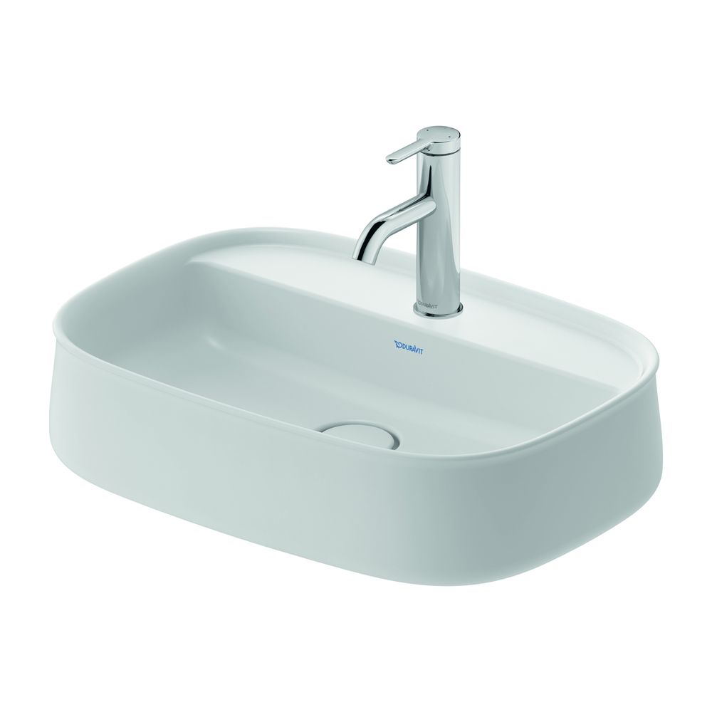 Duravit Zencha Aufsatzbecken 550mm, Weiß Seidenmatt, WonderGliss, DuraCeram, Recht... DURAVIT-23745532711 4063382174994 (Abb. 5)